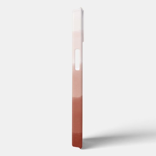 Elegante Mit Monogramm Initialen Kupfer Rust Ombre Case-Mate iPhone Hülle (Rückseite / Rechts)