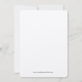 Elegante Mit Monogramm italienische Hochzeit Einla Einladung (Rückseite)