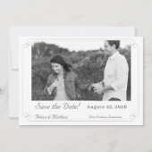 Elegante Mit Monogramm katholische Hochzeit Save The Date (Vorderseite)
