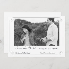 Elegante Mit Monogramm katholische Hochzeit Save The Date