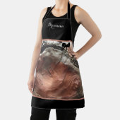 Elegante Mit Monogramm Mauve Silver Marbled Schürz Schürze (InSitu)