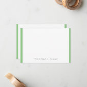 Elegante Mit Monogramm, moderne, einfache Vorlage (Vorderseite/Rückseite Beispiel)