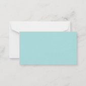 Elegante Mit Monogramm, moderne, einfache Vorlage (Rückseite)