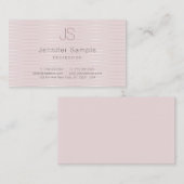 Elegante Mit Monogramm moderne Vorlage Trendy Visitenkarte (Vorne/Hinten)