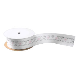 Elegante Mit Monogramm Rose Bridal Gift Ribbon Satinband