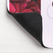 Elegante Mit Monogramm Rose Frauenmaus Mousepad (Ecke)