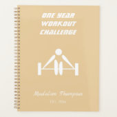 Elegante mit Monogramm Trainingsgewichte in mädche Planer (Vorderseite)