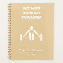 Elegante mit Monogramm Trainingsgewichte in mädche Planer