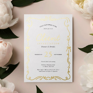 Elegante Mitarbeiterparty-Kunden-Dankeschön-Verans Folieneinladung
