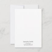 Elegante Mitteilungskarten (Rückseite)