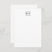 Elegante Mitteilungskarten (Vorne/Hinten)