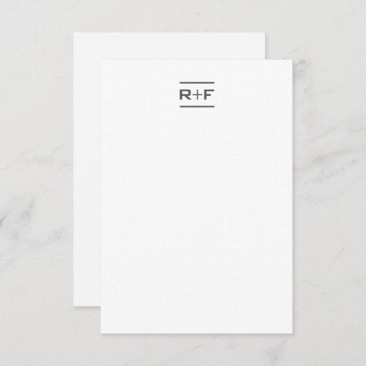 Elegante Mitteilungskarten (Vorne/Hinten)