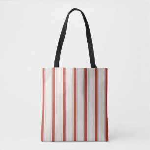 Elegante Mittelmeer-Cabana-Streifen Persischrot Tasche
