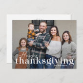 Elegante Mix Erntedank Foto-Karte Postkarte (Vorne/Hinten)