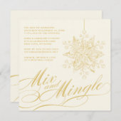 Elegante Mix & Mingle Einladung (Vorne/Hinten)