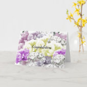 Elegante Mixed Spring Bouquet Congratulation Card Karte (Gelbe Blume)