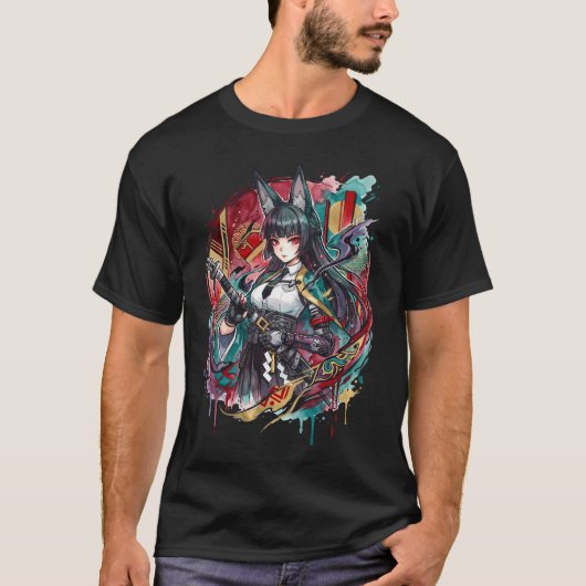 Elegante Miyabi Zenless Zone Zero T-Shirt (Vorderseite)