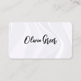 Elegante Mod Abstrakte Retro Waves Visitenkarte