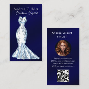 Elegante Mod-Fashion-Girl-Boutique-Stylistin QR CO Visitenkarte
