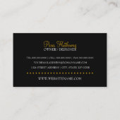 Elegante Mode-Butike Visitenkarte (Rückseite)