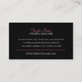 Elegante Mode-Butike Visitenkarte (Rückseite)