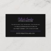 Elegante Mode-Butike Visitenkarte (Rückseite)