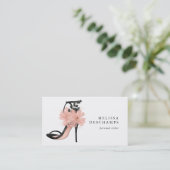 Elegante Mode-Schuh-Illustrations-persönlicher Visitenkarte (Stehend Vorderseite)