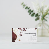 Elegante Mode Visitenkarte (Stehend Vorderseite)