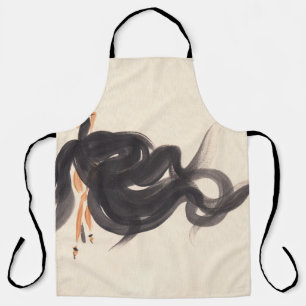 Elegante Mode: Wasserfarbenlady Schürze