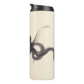 Elegante Mode: Wasserfarbenlady Thermosbecher (Nach rechts gedreht)