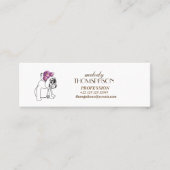 Elegante Modern Art Mini Standard Matte Card Mini Visitenkarte (Vorderseite)