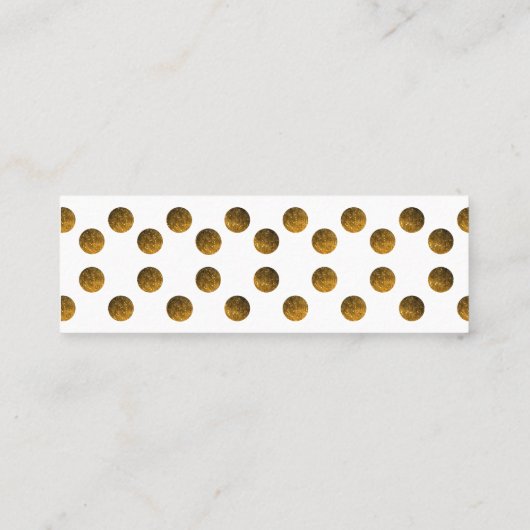 Elegante Modern Art Mini Standard Matte Card Mini Visitenkarte (Rückseite)