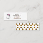 Elegante Modern Art Mini Standard Matte Card Visitenkarte (Vorne/Hinten)