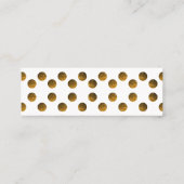 Elegante Modern Art Mini Standard Matte Card Visitenkarte (Rückseite)