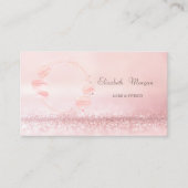 Elegante Modern Bokeh Cake Süßigkeiten Macarons Visitenkarte (Vorderseite)