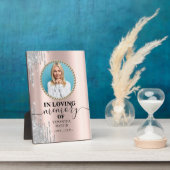 Elegante Modern Foto Gedenkstätte Plaque Fotoplatte (Seite)