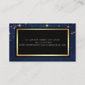 Elegante Modern Glamorouse Stars Imitate Gold Dres Visitenkarte (Rückseite)