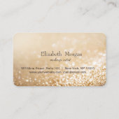 Elegante Modern Glittery Bokeh Treuekarte (Rückseite)