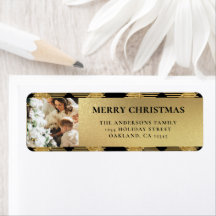 Elegante Modern Gold Buffalo Karierte Weihnachten