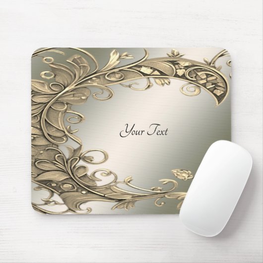Elegante Modern Gold Decorative Mousepad (Mit Mouse)