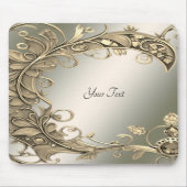 Elegante Modern Gold Decorative Mousepad (Vorne)