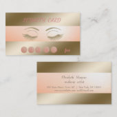 Elegante Modern Gold Imitate Loyalität Karte (Vorne/Hinten)