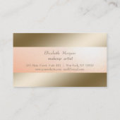 Elegante Modern Gold Imitate Loyalität Karte (Rückseite)