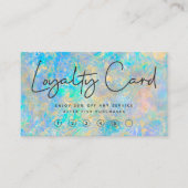 Elegante Modern Gold Opal Treviso Visitenkarte (Vorderseite)