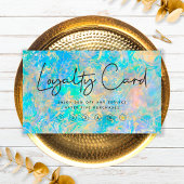 Elegante Modern Gold Opal Treviso Visitenkarte