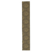 Elegante Modern Gold Vintag Damask Populär Großer Tischläufer (Vorderseite)