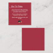 Elegante Modern Graduation Party Enclosure Card Begleitkarte (Vorne/Hinten)