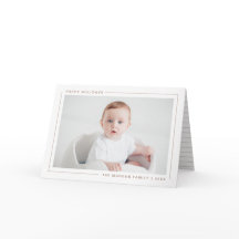 Elegante Modern Happy Holidays Fotokarte