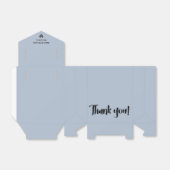 Elegante Modern Minimalistisch Dusty Blue Gevor Bo Geschenkschachtel (Ungefaltet)