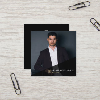 Elegante Modern Real Anwesen Agent Business Card Quadratische Visitenkarte